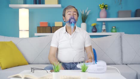 Man-wearing-respirator-at-home.